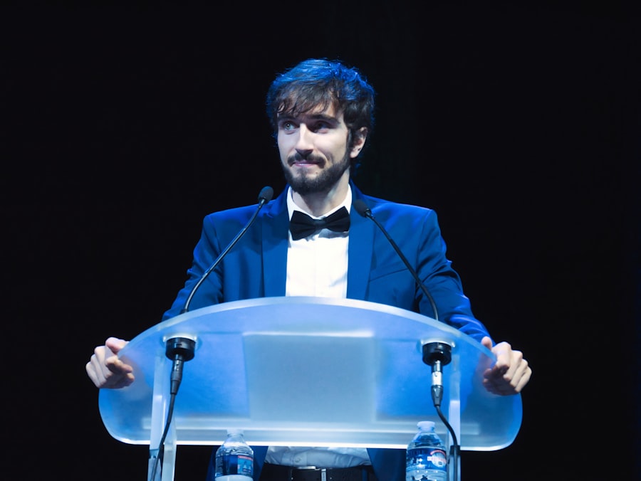 Photo idee naar een podium